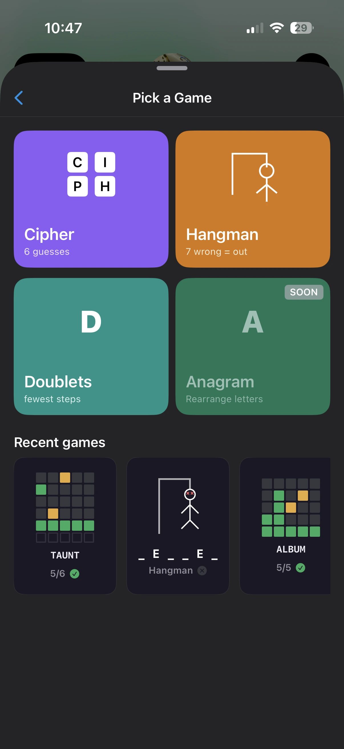 All game modes