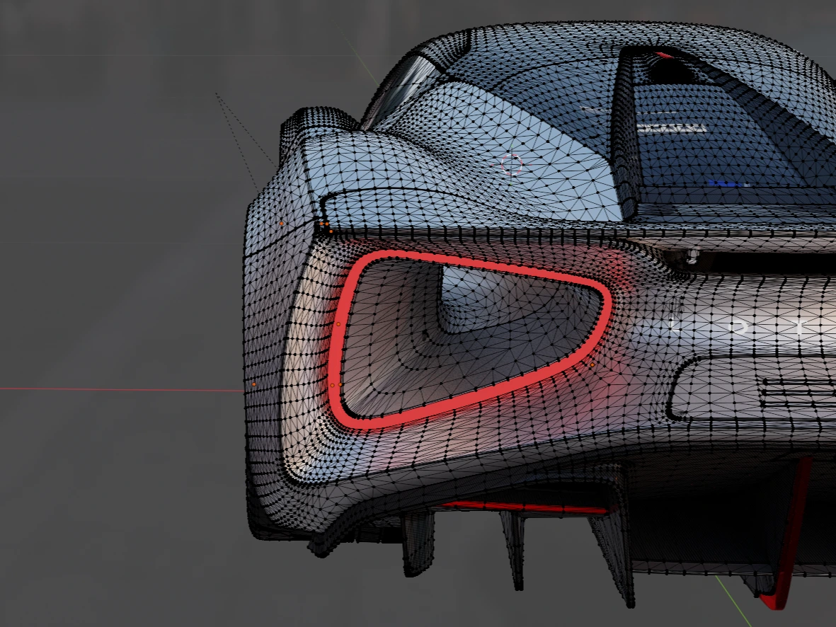Collection of hard-surface models including Tron lightcycle and RTX 3080 GPU