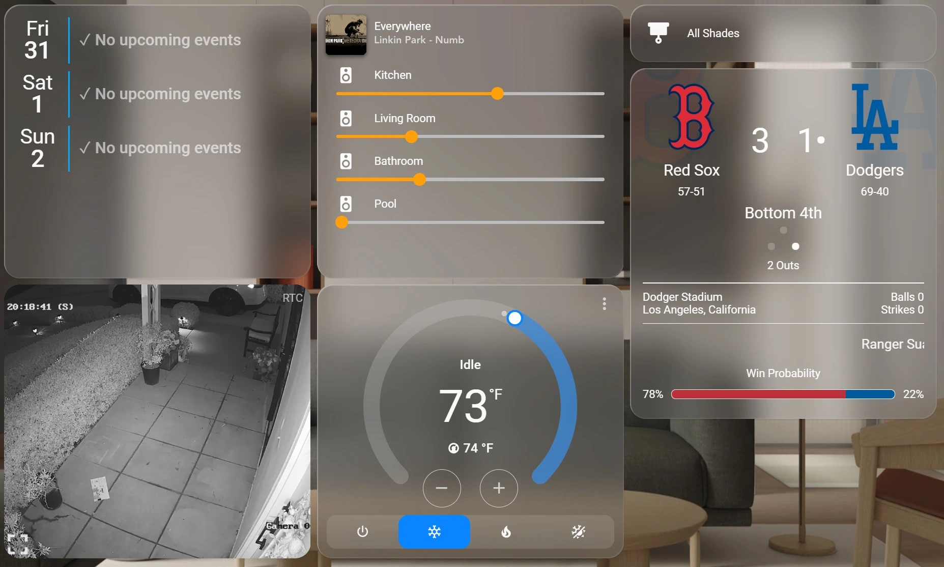 Main dashboard light mode