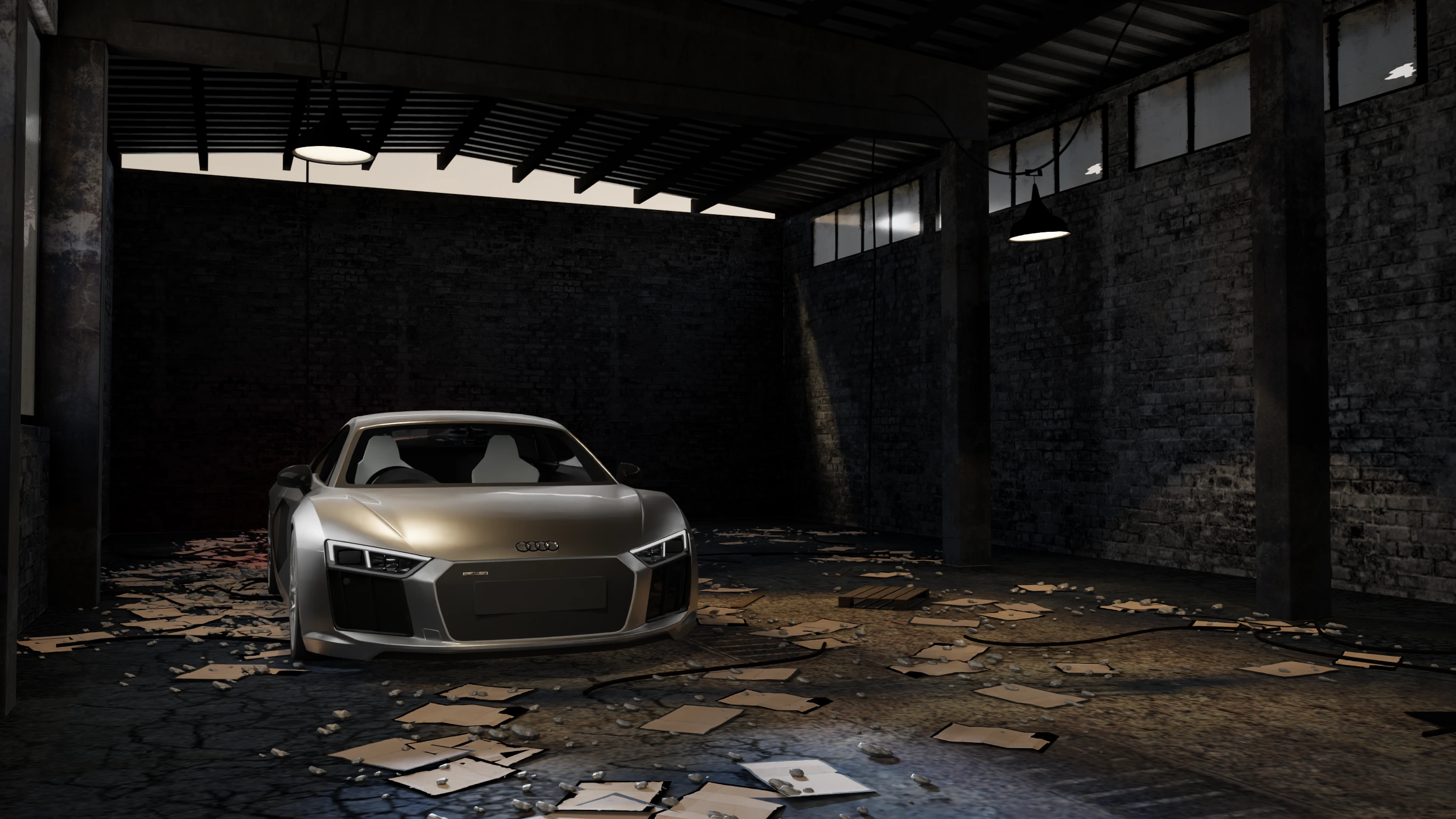 R8 in a warehouse